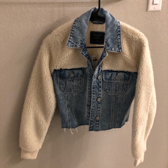 Abercrombie sherpa jean jacket - Picture 7 of 8